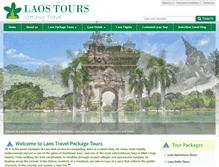 Tablet Screenshot of laostravelpackagetours.com